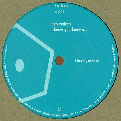 Ben Vedren - I Know You Know E.P. | Minibar (mb027) - main