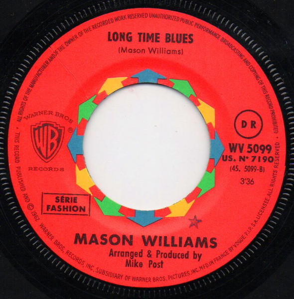 Mason Williams - Classical Gas | Warner Bros. - Seven Arts Records (WV 5 099) - 4
