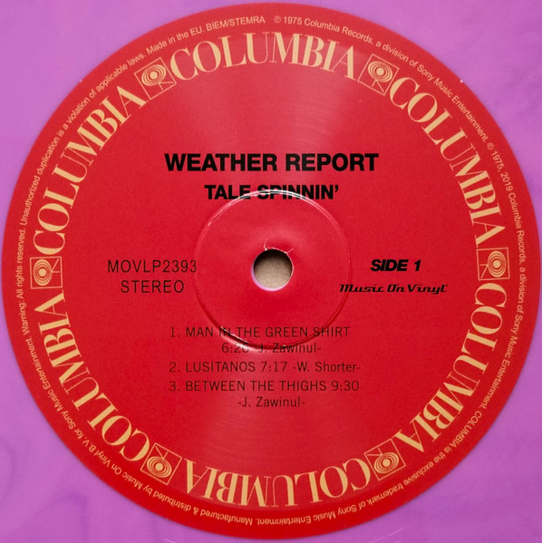 Weather Report - Tale Spinnin' | Music On Vinyl (MOVLP2393) - 3