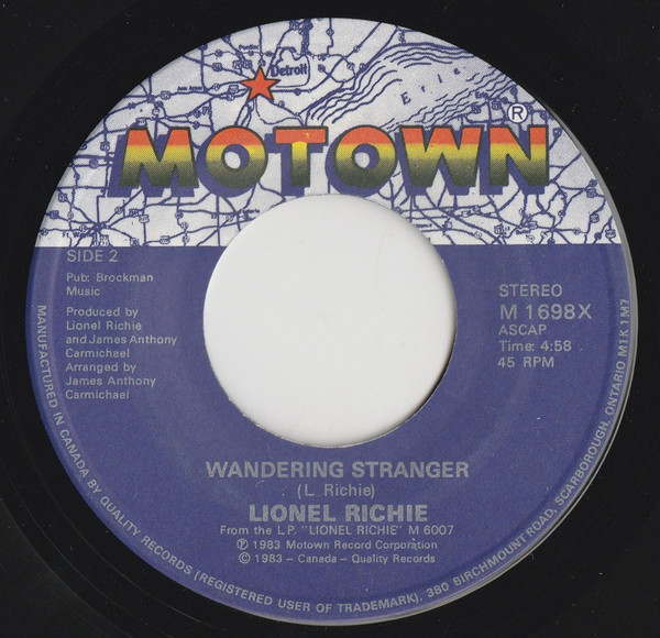 Lionel Richie - All Night Long (All Night) | Motown (M 1698X) - 2