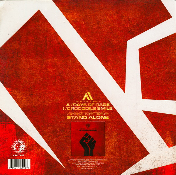 Artificial Intelligence - Days Of Rage / Crocodile Smile | V Records (PLV003) - 2