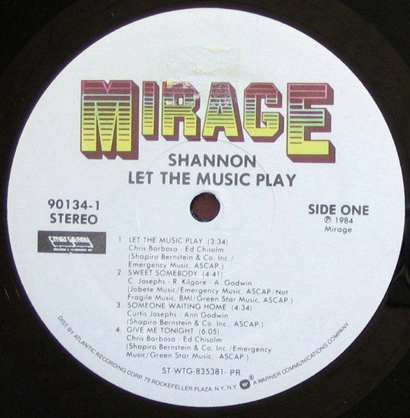 Shannon - Let The Music Play | Mirage (90134-1) - 3 Shannon - Let The Music Play | Mirage (90134-1) - 3