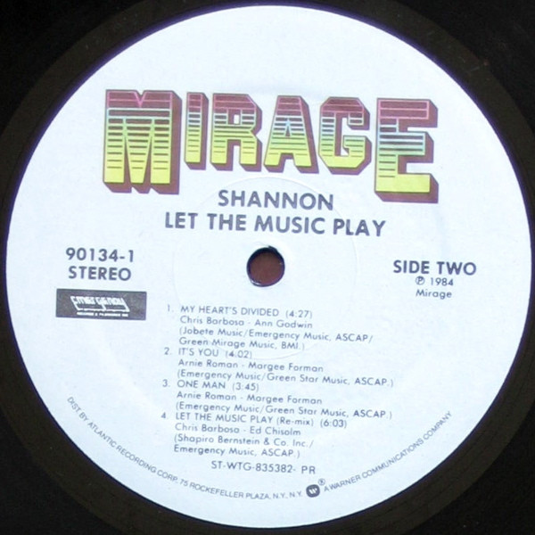 Shannon - Let The Music Play | Mirage (90134-1) - 4 Shannon - Let The Music Play | Mirage (90134-1) - 4