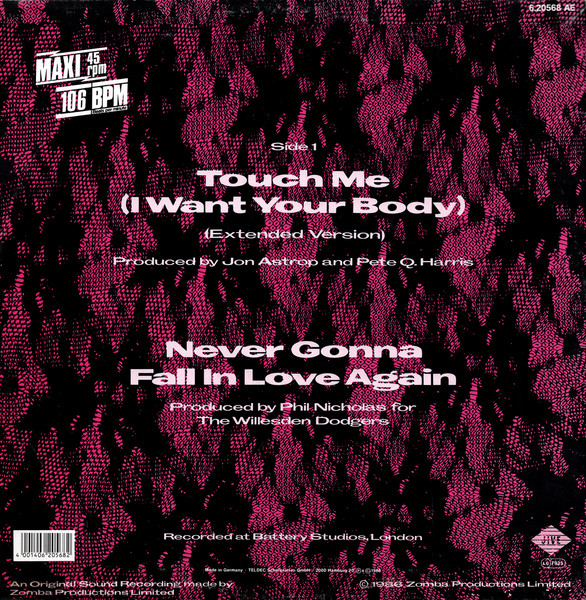 Samantha Fox - Touch Me (I Want Your Body) | Jive (6.20568) - 2 Samantha Fox - Touch Me (I Want Your Body) | Jive (6.20568) - 2