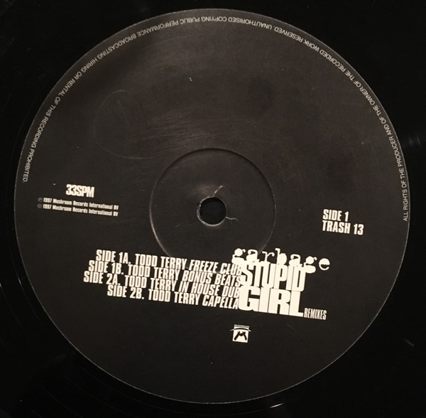 Garbage - Stupid Girl (Remixes) | Mushroom (TRASH 13) - 3 Garbage - Stupid Girl (Remixes) | Mushroom (TRASH 13) - 3
