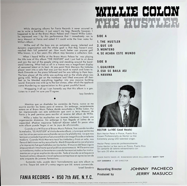 Willie Colón - The Hustler | Craft Recordings (CR00232) - 2 Willie Colón - The Hustler | Craft Recordings (CR00232) - 2