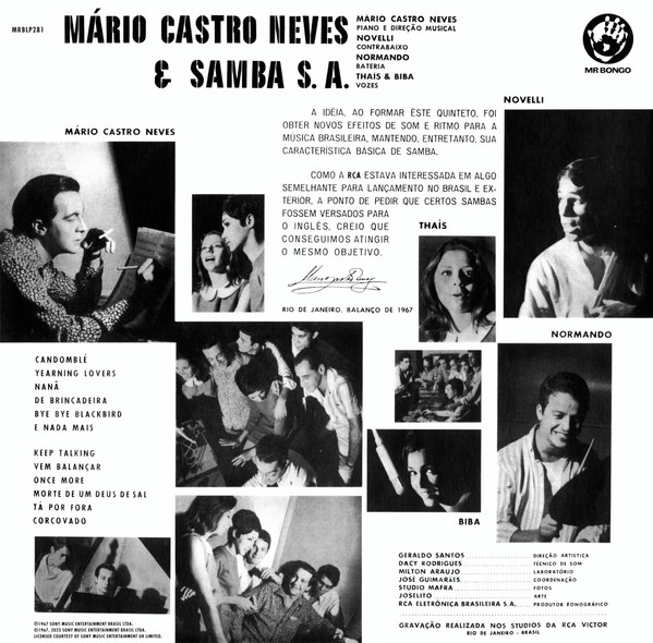 Mário Castro Neves & Samba S.A. - Mário Castro Neves & Samba S.A. | Mr Bongo (MRBLP281) - 3