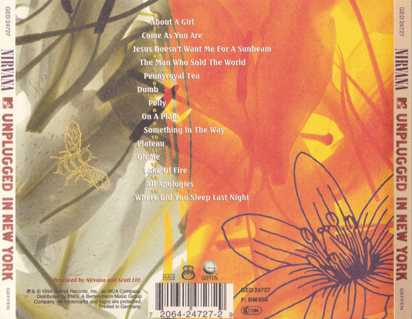 Nirvana - MTV Unplugged In New York | Geffen Records (GED 24727) - 2 Nirvana - MTV Unplugged In New York | Geffen Records (GED 24727) - 2