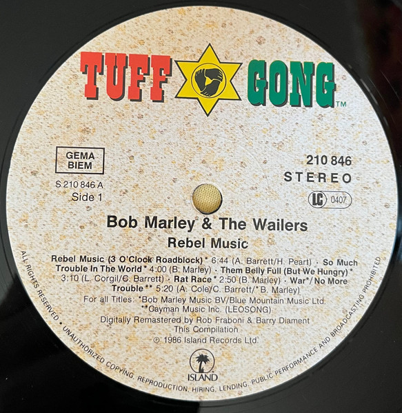 Bob Marley & The Wailers - Rebel Music | Island Records (210 846) - 2 Bob Marley & The Wailers - Rebel Music | Island Records (210 846) - 2