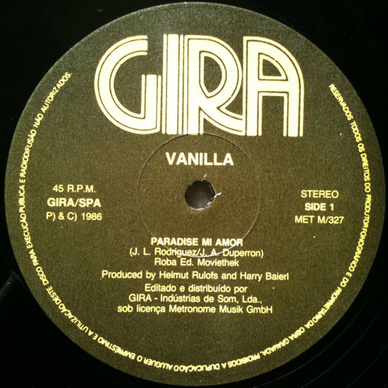 Vanilla - Paradise Mi Amor | Gira (M/327)