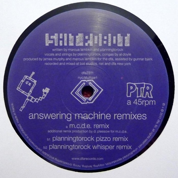 Shit Robot - Answering Machine Remixes | DFA (dfa2311)