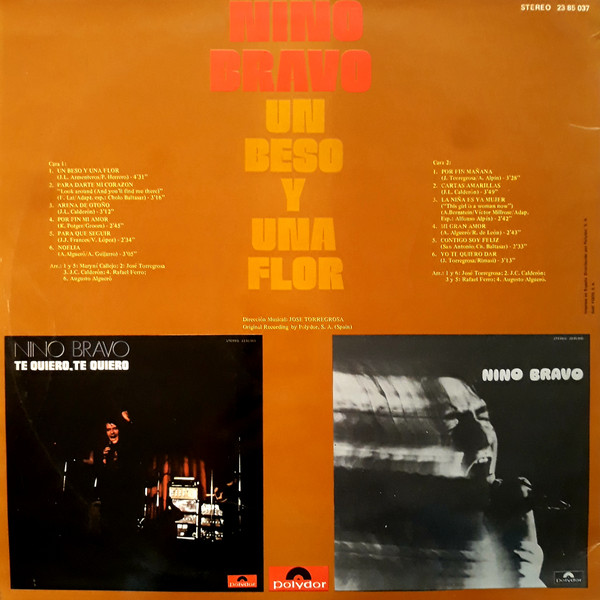 Nino Bravo - Un Beso Y Una Flor | Polydor (23 85 037) - 2 Nino Bravo - Un Beso Y Una Flor | Polydor (23 85 037) - 2