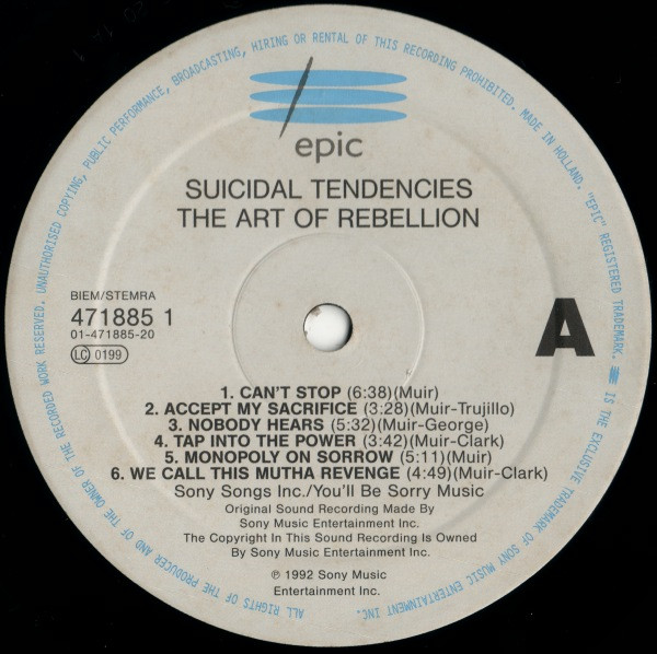 Suicidal Tendencies - The Art Of Rebellion | Epic (471885 1) - 3