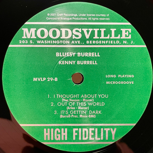 Kenny Burrell With Coleman Hawkins - Bluesey Burrell | Analogue Productions (APRJ 29) - 4