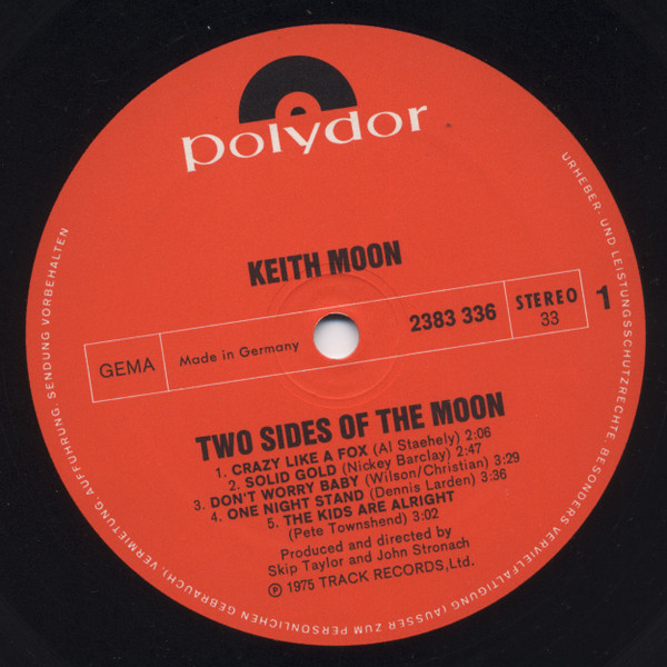 Keith Moon - Two Sides Of The Moon | Polydor (2383 336) - 3