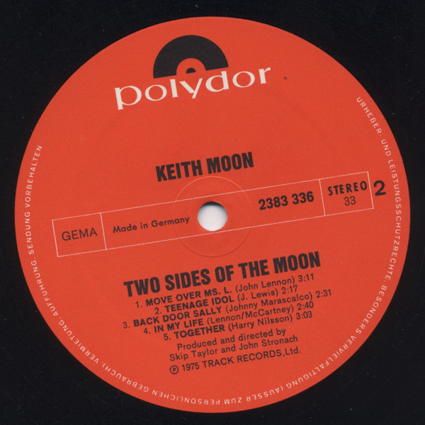 Keith Moon - Two Sides Of The Moon | Polydor (2383 336) - 4