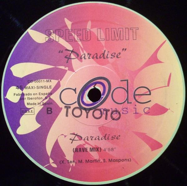 Speed Limit - Paradise | Code Music (CO-00011-MX) - 2