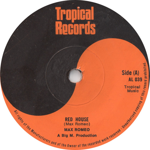 Max Romeo - Red House | Tropical Records (AL 039) - main