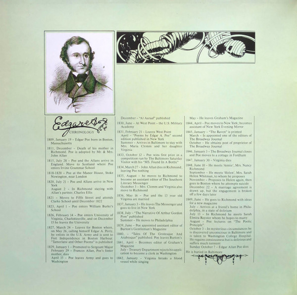 The Alan Parsons Project - Tales Of Mystery And Imagination - Edgar Allan Poe | Mercury (832 820-1) - 2