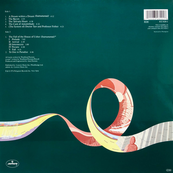 The Alan Parsons Project - Tales Of Mystery And Imagination - Edgar Allan Poe | Mercury (832 820-1) - 4