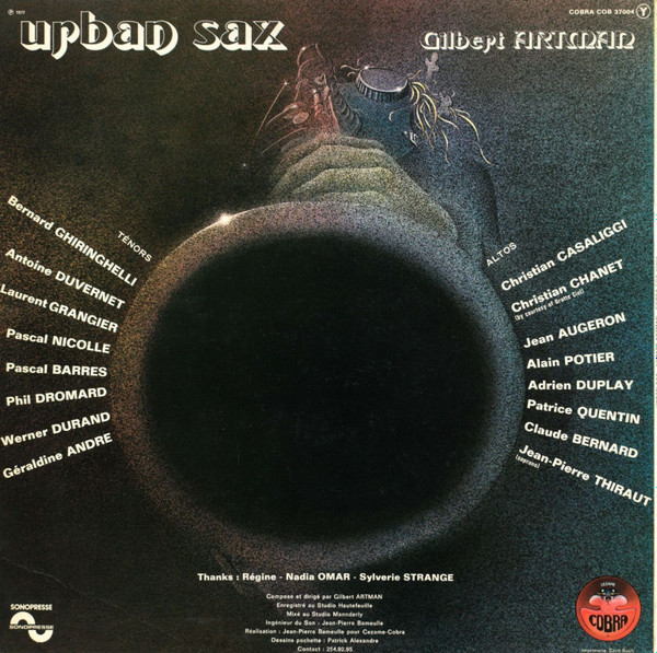 Urban Sax , Gilbert Artman - Urban Sax | Cobra (COB 37004) - 2