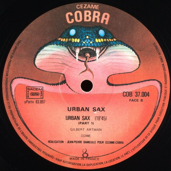 Urban Sax , Gilbert Artman - Urban Sax | Cobra (COB 37004) - 4