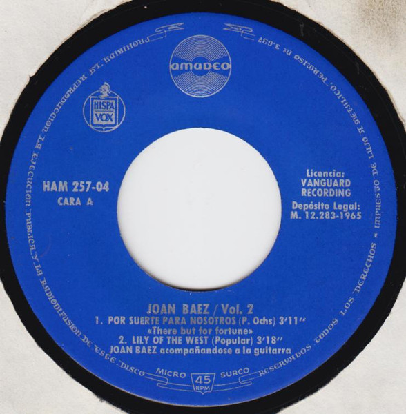 Joan Baez - Vol.2 | Amadeo (HAM 257-04) - 3