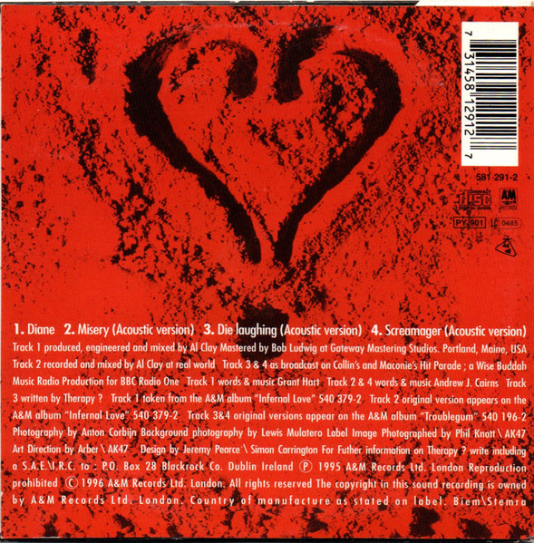 Therapy? - Diane | A&M Records (581 291-2) - 2