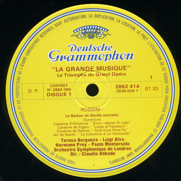 Various - Le Triomphe Du Grand Opéra | Deutsche Grammophon (2864 095U) - 2