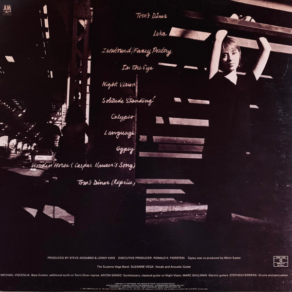 Suzanne Vega - Solitude Standing | A&M Records (SP-5136) - 2 Suzanne Vega - Solitude Standing | A&M Records (SP-5136) - 2