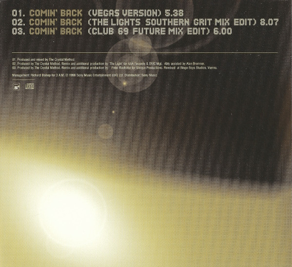The Crystal Method - Comin' Back | Sony Soho Square (CM4CD 2) - 2