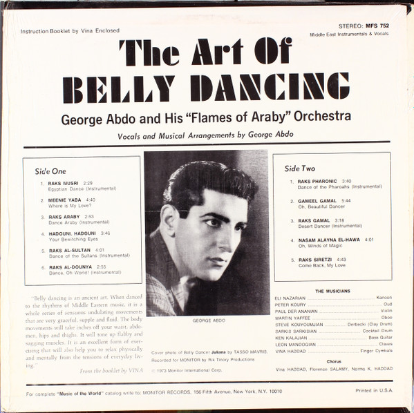 George Abdo And His "Flames Of Araby" Orchestra - The Art Of Belly Dancing | Monitor Records (MFS 752) - 2 George Abdo And His "Flames Of Araby" Orchestra - The Art Of Belly Dancing | Monitor Records (MFS 752) - 2