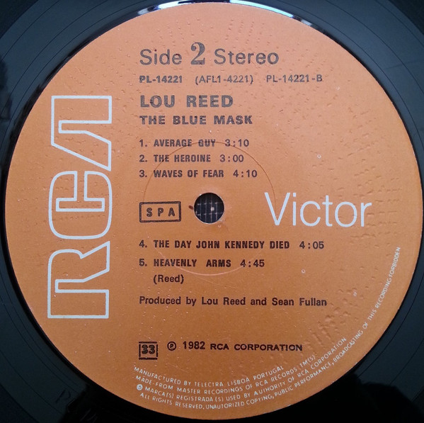 Lou Reed - The Blue Mask | RCA (PL 14221) - 4