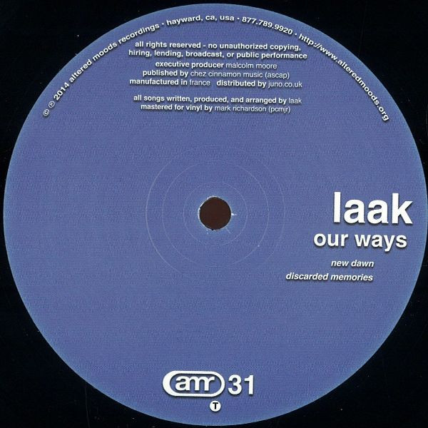 Laak - Our Ways | Altered Moods Recordings (AMR-31R) - 3 Laak - Our Ways | Altered Moods Recordings (AMR-31R) - 3