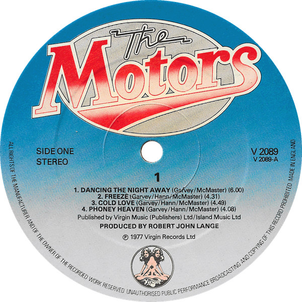 The Motors - 1 - Vinilo | Virgin (V 2089) - 3