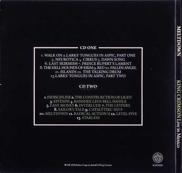 King Crimson - Meltdown (Live In Mexico) | Panegyric (KCXP5005) - 4