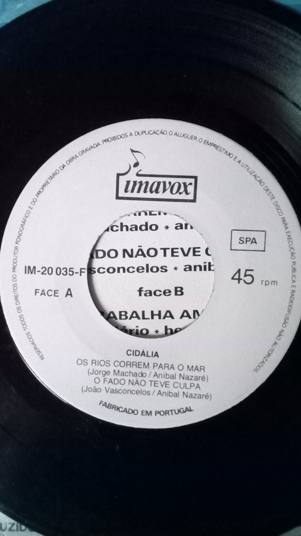 Cidália Moreira - Os Rios Correm Para O Mar | Imavox (IM-20035-F) - 2