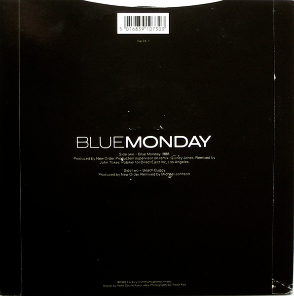 New Order - Blue Monday 1988 | Factory (Fac73-7) - 2