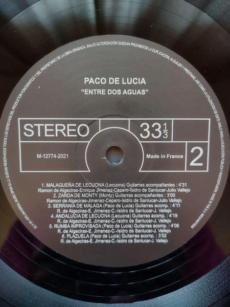 Paco De Lucía - Entre Dos Aguas | Universal Music Group (0602448970558) - 4