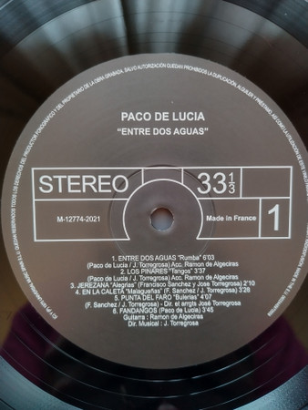 Paco De Lucía - Entre Dos Aguas | Universal Music Group (0602448970558) - 3