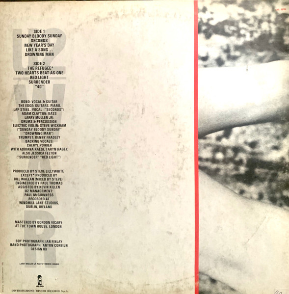 U2 - War | Island Records (ILPS 19733) - 3 U2 - War | Island Records (ILPS 19733) - 3