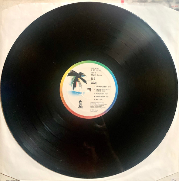U2 - War | Island Records (ILPS 19733) - 4 U2 - War | Island Records (ILPS 19733) - 4
