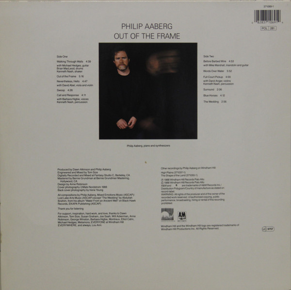 Philip Aaberg - Out Of The Frame | Windham Hill Records (371069-1) - 2 Philip Aaberg - Out Of The Frame | Windham Hill Records (371069-1) - 2