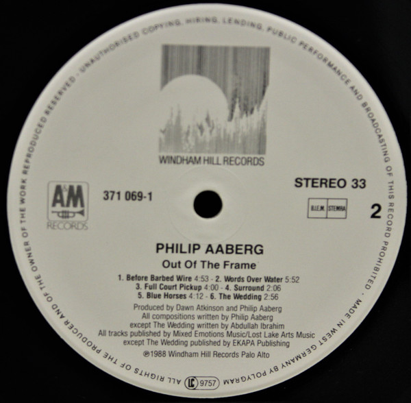 Philip Aaberg - Out Of The Frame | Windham Hill Records (371069-1) - 4 Philip Aaberg - Out Of The Frame | Windham Hill Records (371069-1) - 4