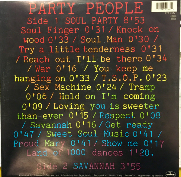 Party People - Soul Party (Medley) | Mercury (870 263-1) - 3