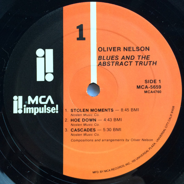 Oliver Nelson - Blues And The Abstract Truth | MCA Impulse! (MCA-5659) - 3