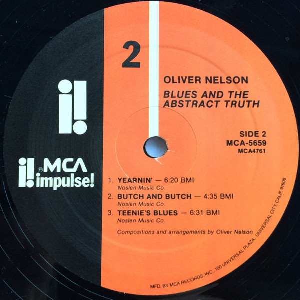 Oliver Nelson - Blues And The Abstract Truth | MCA Impulse! (MCA-5659) - 4