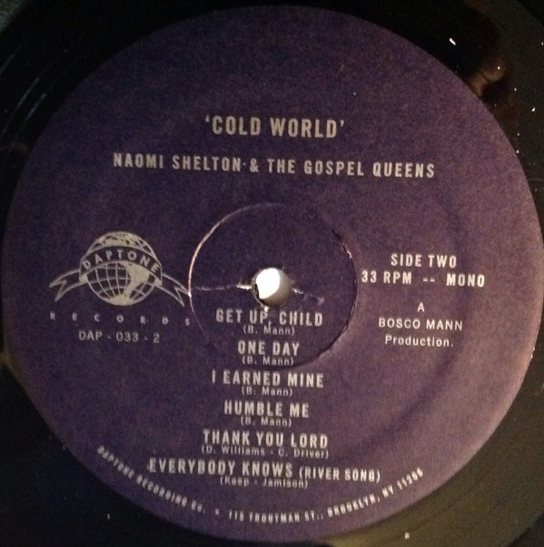 Naomi Shelton And The Gospel Queens - Cold World | Daptone Records (DAP-033) - 4 Naomi Shelton And The Gospel Queens - Cold World | Daptone Records (DAP-033) - 4