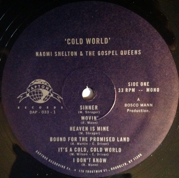 Naomi Shelton And The Gospel Queens - Cold World | Daptone Records (DAP-033) - 3 Naomi Shelton And The Gospel Queens - Cold World | Daptone Records (DAP-033) - 3