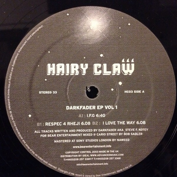 Darkfader - Darkfader EP Vol. 1 | Hairy Claw (HC03) - 3